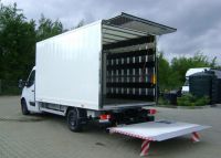 Lekki kontener aluminiowy 8 palet +winda 750 kg 